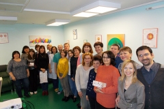 Участники семинара-практикума "Школа глаукоматолога". Гониоскопия"